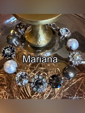 MARIANA Silver, Pearls, Swarovski Stones Bracelet